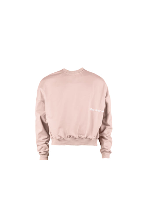 French terry crewneck with rubberized printing