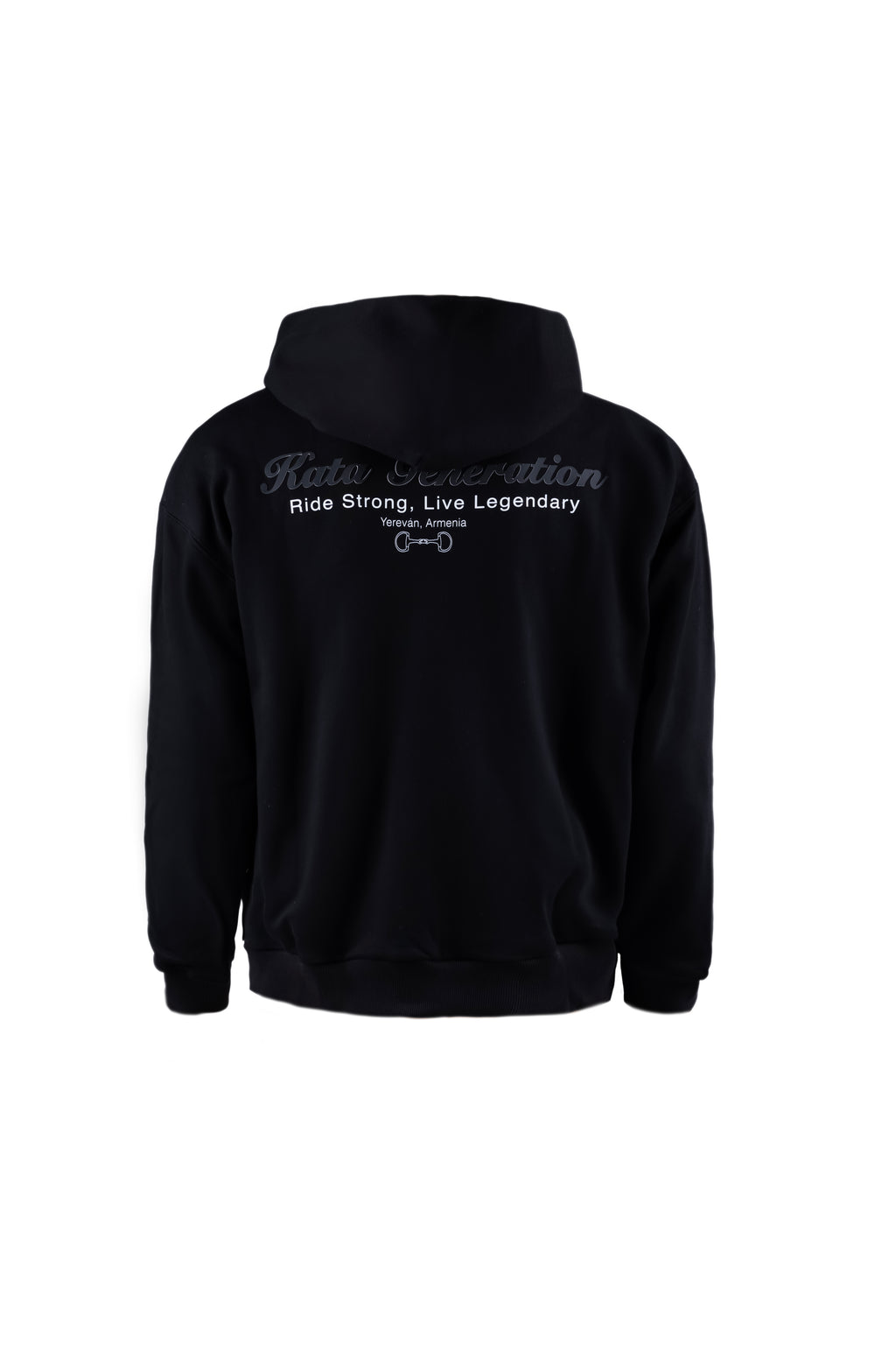 French terry zip-up hoodie