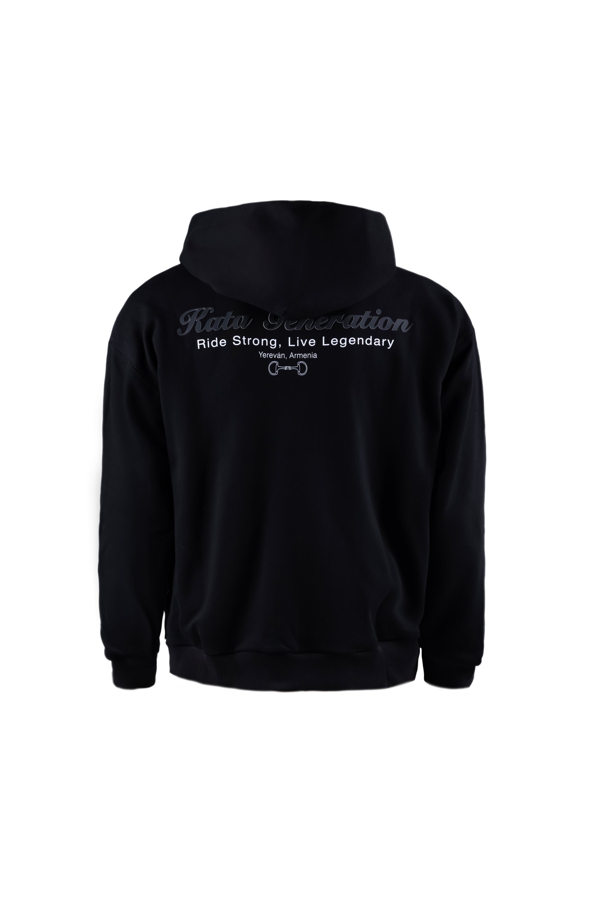 French terry zip-up hoodie