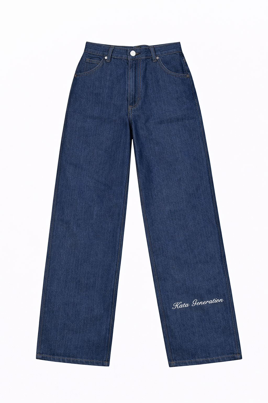 Denim Trousers — Navy Blue