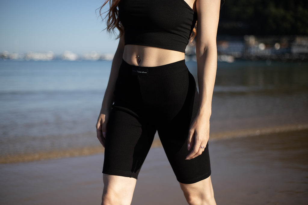 Rib biking shorts
