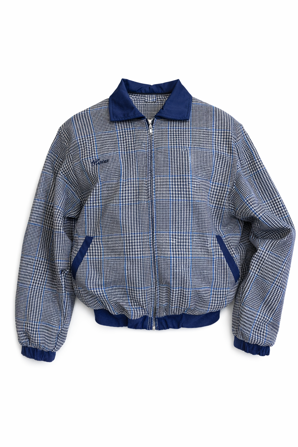 Checkered Bomber Jacket