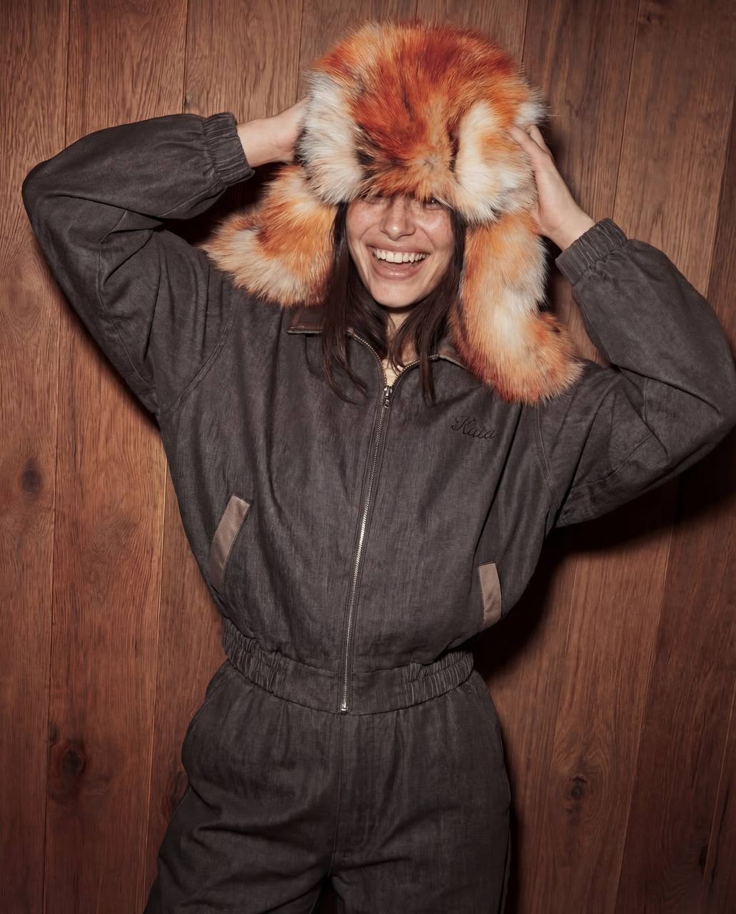 Denim Bomber Jacket — Deep Khaki