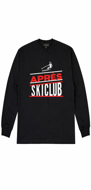 Après Ski Club Long Sleeve T-Shirt — Black