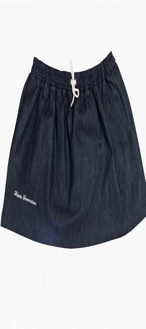 Denim Skirt — Dark Grey